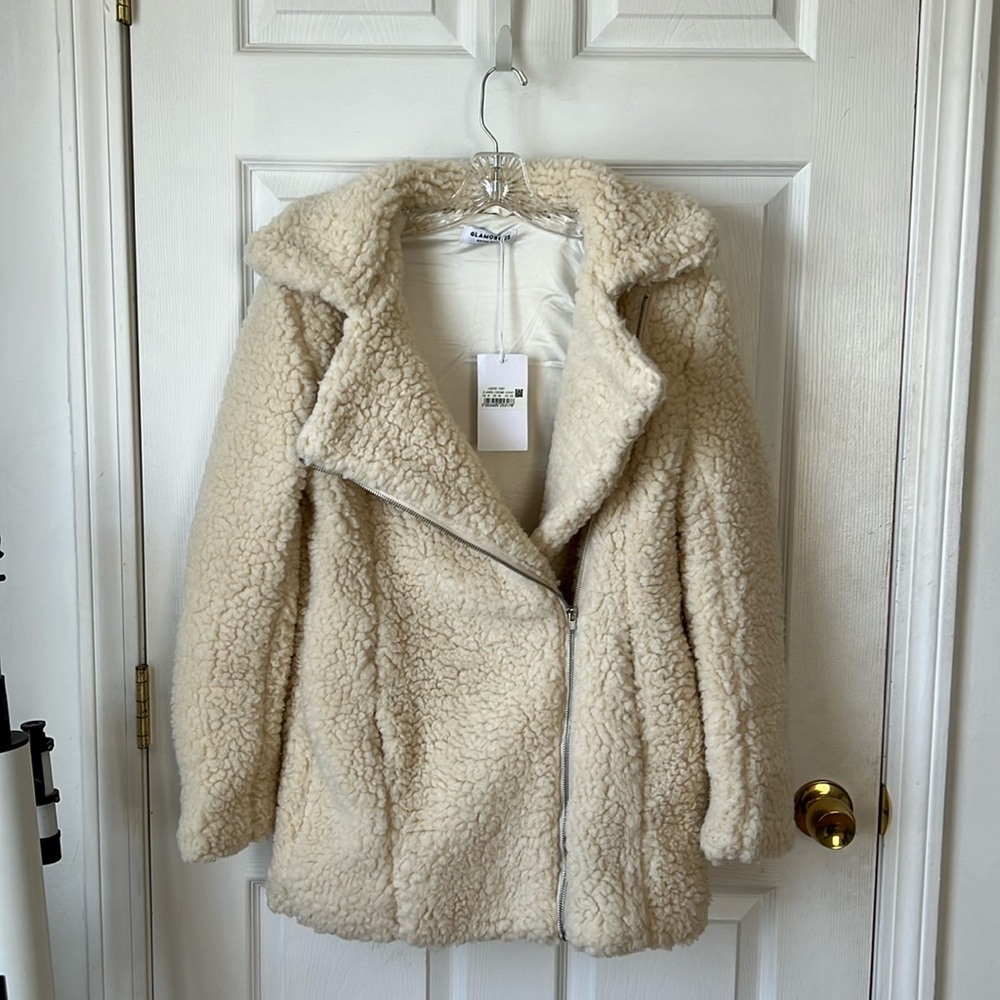 Glamorous Cream “Ladies Coat” Teddy Jacket